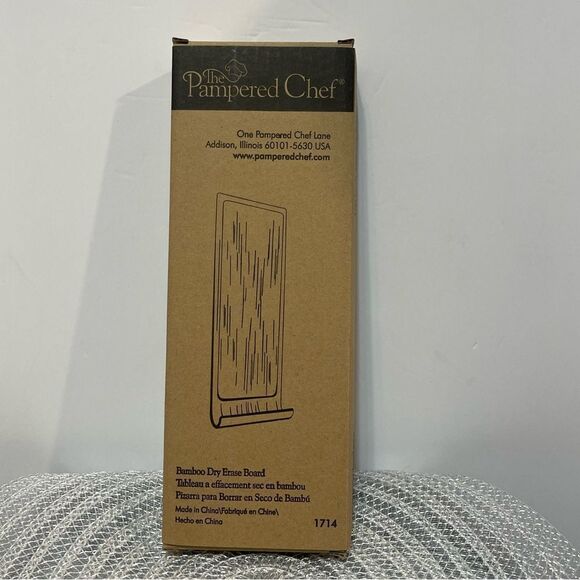 Pampered Chef Dry Erase Bamboo Board NWT - Picture 6 of 6